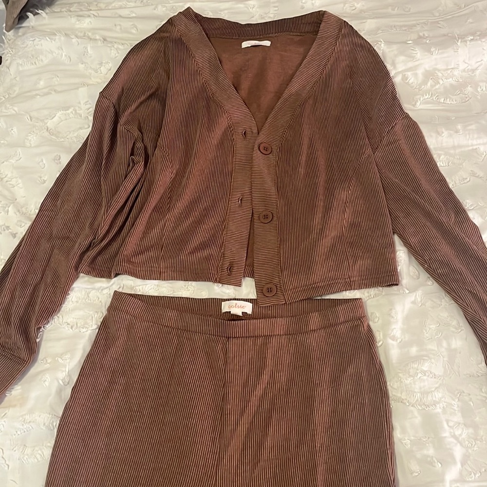 Target corduroy brown set